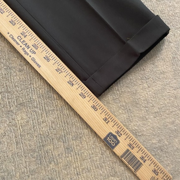 Incotex Pants Mens 32x30 Gray Slim Stretch Dress Trousers Cuffed Flat Front - Picture 8 of 15